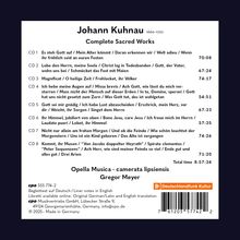 Johann Kuhnau, Complete Sacred Works. Opella Musica, camerata lipsiensis, Gregor Meyer. Deutschlandfunk Kultur Logo.