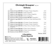 Christoph Graupner: Sinfonias mit Tracks und Zeiten. Interpreten: Il Gardellino, Florian Heyerick.