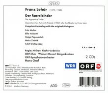 Franz Lehar (1870-1948): Der Rastelbinder, 2 CDs