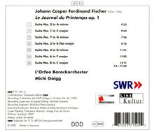 Johann Caspar Ferdinand Fischer (1656-1746): Le Journal du Printemps op.1, CD