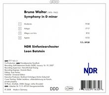 Bruno Walter (1876-1962): Symphonie d-moll, CD