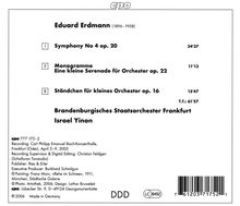 Eduard Erdmann (1896-1958): Symphonie Nr.4, CD