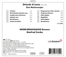 Orlando di Lasso (Lassus) (1532-1594): Vespro della Maria Vergine, CD