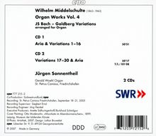 Wilhelm Middelschulte (1863-1943): Bachs Goldberg-Variationen arrangiert für Orgel, 2 CDs