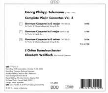 Georg Philipp Telemann (1681-1767): Sämtliche Violinkonzerte Vol.4, CD