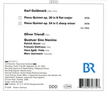 Karl Goldmark (1830-1915): Klavierquintette opp.30 &amp; 54, CD