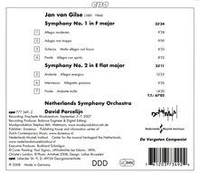Jan van Gilse (1881-1944): Symphonien Nr.1 &amp; 2, CD