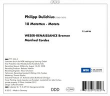 Philipp Dulichius (1562-1631): 18 Motetten, CD
