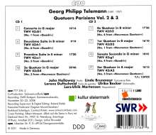 Georg Philipp Telemann (1681-1767): Pariser Quartette Vol.2 &amp; 3, 2 CDs