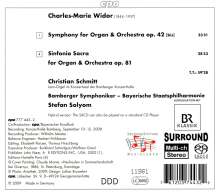 Charles-Marie Widor (1844-1937): Symphonie op.42 für Orgel &amp; Orchester, Super Audio CD
