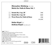 Mieczyslaw Weinberg (1919-1996): Violinsonaten Nr.4 &amp; 5 (op.39 &amp; 53), CD