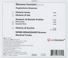Giacomo Carissimi (1605-1674): Vier Oratorien, CD