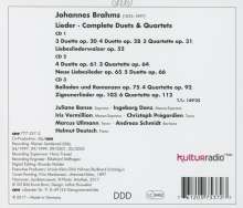 Johannes Brahms (1833-1897): Sämtliche Duette &amp; Quartette, 3 CDs