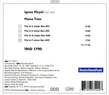 Ignaz Pleyel (1757-1831): Klaviertrios C-Dur,e-moll,A-Dur,f-moll (Ben 441,435,448,442), CD