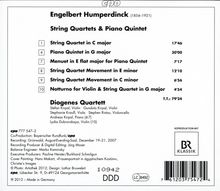 Engelbert Humperdinck (1854-1921): Streichquartett C-Dur, CD