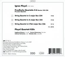 Ignaz Pleyel (1757-1831): Streichquartette "Preußische Quartette 4-6", CD