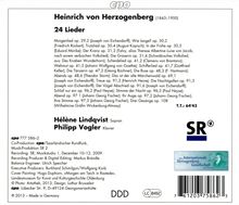 Heinrich von Herzogenberg (1843-1900): 24 Lieder, CD
