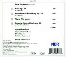 Paul Graener (1872-1944): Werke für Klaviertrio, CD