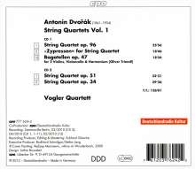 Antonin Dvorak (1841-1904): Streichquartette Vol.1, 2 CDs