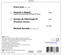 Franz Liszt (1811-1886): Annees de Pelerinage (3.Jahr), CD