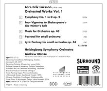 Lars-Erik Larsson (1908-1986): Orchesterwerke Vol.1, Super Audio CD