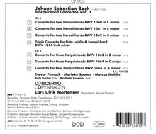 Johann Sebastian Bach (1685-1750): Cembalokonzerte Vol.3, 2 CDs