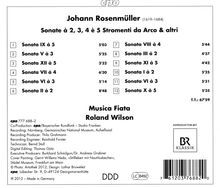 Johann Rosenmüller (1619-1684): 12 Sonate a 2,3,4 e 5 Stromenti da Arco &amp; altri, CD