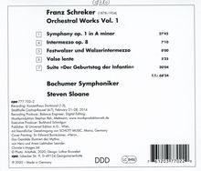 Franz Schreker (1878-1934): Sämtliche Orchesterwerke Vol.1, CD