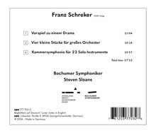 Franz Schreker (1878-1934): Sämtliche Orchesterwerke Vol.2, CD