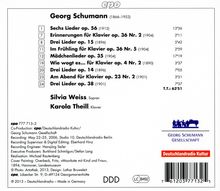 Georg Schumann (1866-1952): Lieder, CD