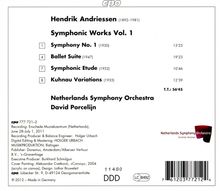 Hendrik Andriessen (1892-1981): Orchesterwerke Vol.1, CD