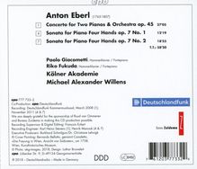 Anton Eberl (1765-1807): Konzert op.45 für 2 Klaviere &amp; Orchester, CD