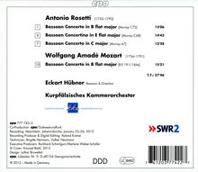 Antonio Rosetti (1750-1792): Fagottkonzerte Murray C72 &amp; Q67, CD