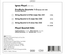Ignaz Pleyel (1757-1831): Streichquartette "Preußische Quartette 1-3", CD