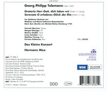 Georg Philipp Telemann (1681-1767): Oratorium für die goldene Hochzeit Mutzenbecher, 2 CDs