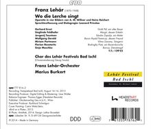 Franz Lehar (1870-1948): Wo die Lerche singt, 2 CDs