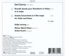 Carl Czerny (1791-1857): Sonaten für Violine &amp; Klavier, CD