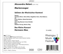 Alessandro Melani (1639-1703): Marienvesper, CD