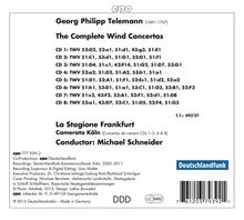Georg Philipp Telemann (1681-1767): Sämtliche Bläserkonzerte, 8 CDs
