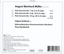 August Eberhard Müller (1767-1817): Flötenkonzerte Nr.1 G-Dur op.6; Nr.3 D-Dur op.10; Nr.10 G-Dur op.30, CD