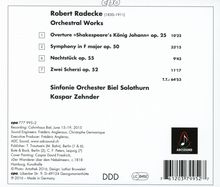 Robert Radecke (1830-1911): Symphonie F-Dur op.50, CD