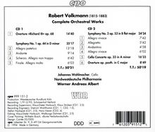 Robert Volkmann (1815-1883): Sämtliche Orchesterwerke, 2 CDs