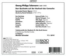 Georg Philipp Telemann (1681-1767): Don Quichotte auf der Hochzeit des Comacho, CD