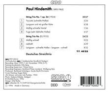 Paul Hindemith (1895-1963): Streichtrios Nr.1 &amp; 2 (1924 &amp; 1933), CD