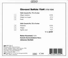 Giovanni Battista Viotti (1755-1824): Violinkonzerte Nr.19 &amp; 22, CD