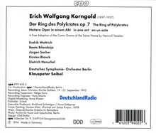 Erich Wolfgang Korngold (1897-1957): Der Ring des Polykrates, CD