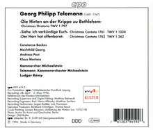 Georg Philipp Telemann (1681-1767): Weihnachtsoratorium "Die Hirten an der Krippe zu Bethlehem" TWV1: 797, CD
