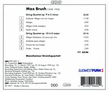 Max Bruch (1838-1920): Streichquartette Nr.1 &amp; 2, CD