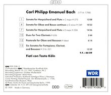 Carl Philipp Emanuel Bach (1714-1788): Kammermusik für Bläser, CD