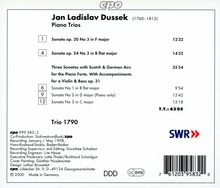 Johann Ludwig Dussek (1760-1812): Klaviertrios op.20,3; op.24,3; op.31,1-3, CD